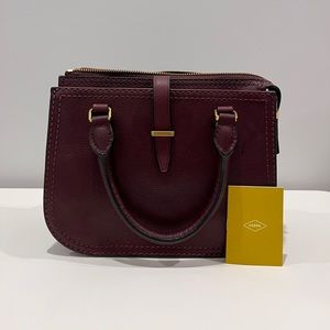 Fossil Ryder Mini Satchel Crossbody-Fig